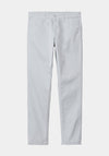 Carhartt WIP Sid Slim Tapered Trousers, Sonic Silver Rinsed