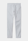 Carhartt Sid Slim Tapered Trousers, Sonic Silver Rinsed
