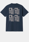 Carhartt Stamp State T-Shirt, Blue & Grey