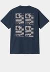 Carhartt Stamp State T-Shirt, Blue & Grey