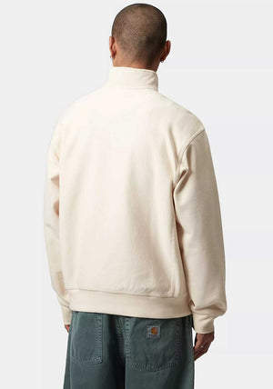 Carhartt WIP American Script Half Zip Sweatshirt, Natural