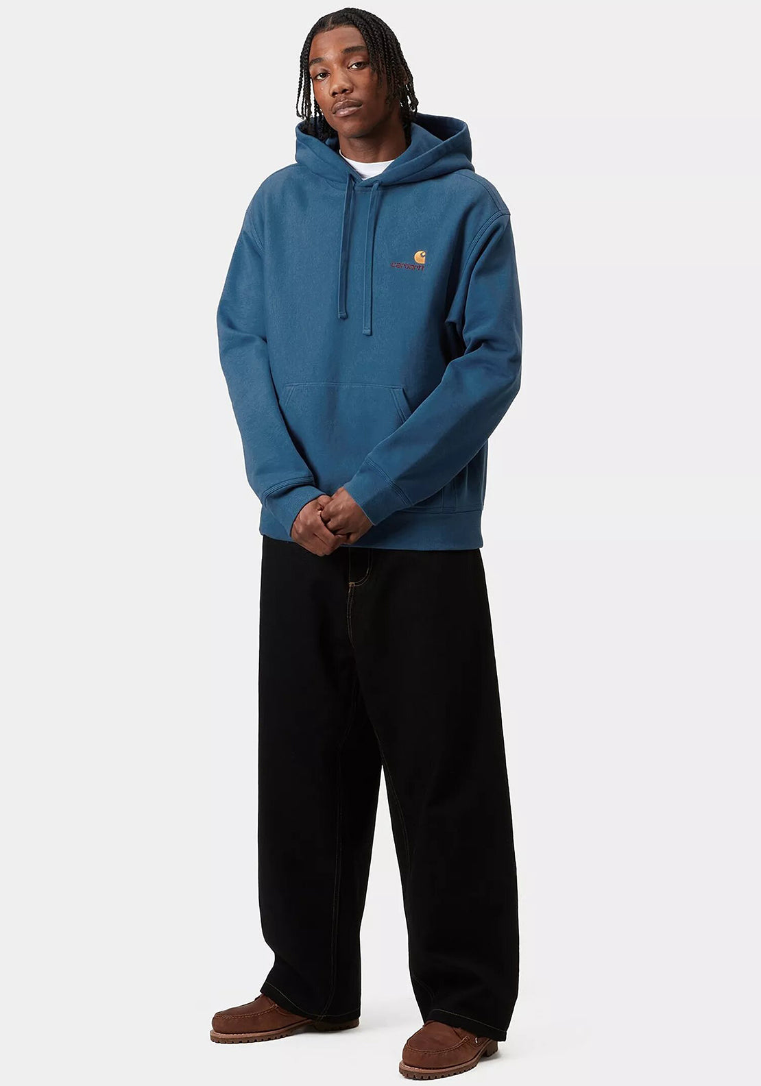 Carhartt WIP American Script Hoodie, Sodalite Blue