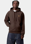 Carhartt WIP American Script Hoodie, Dark Brown