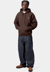 Carhartt WIP American Script Hoodie, Dark Brown