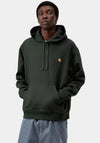 Carhartt WIP American Script Hoodie, Raven Green