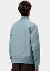 Carhartt WIP American Script Quarter Zip Sweatshirt, Blue