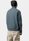 Carhartt WIP American Script Quarter Zip Sweatshirt, Office Blue