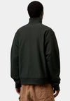 Carhartt WIP American Script Quarter Zip Sweatshirt, Raven Green
