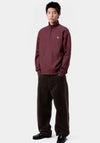 Carhartt WIP American Script Quarter Zip Sweatshirt, Wine