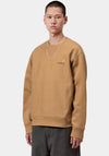 Carhartt WIP American Script Sweatshirt, Camel Brown