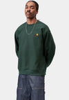 Carhartt WIP American Script Sweatshirt, Kale Green