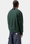 Carhartt WIP American Script Sweatshirt, Kale Green