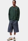 Carhartt WIP American Script Sweatshirt, Kale Green
