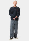 Carhartt WIP American Script Sweatshirt, Navy