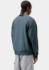 Carhartt WIP American Script Sweatshirt, Office Blue