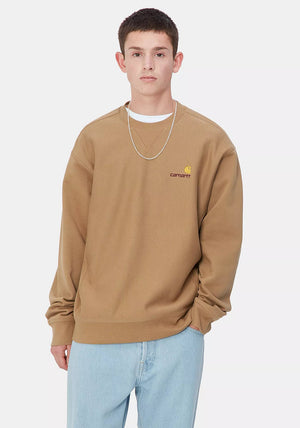 Carhartt WIP American Script Sweatshirt, Tan