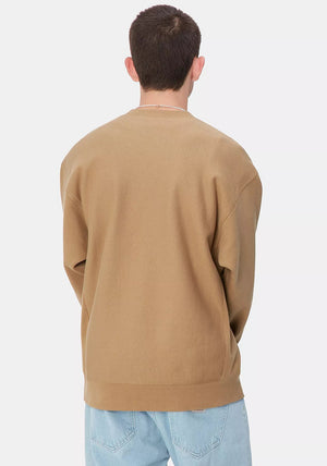 Carhartt WIP American Script Sweatshirt, Tan