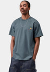 Carhartt WIP American Script T-Shirt, Office Blue