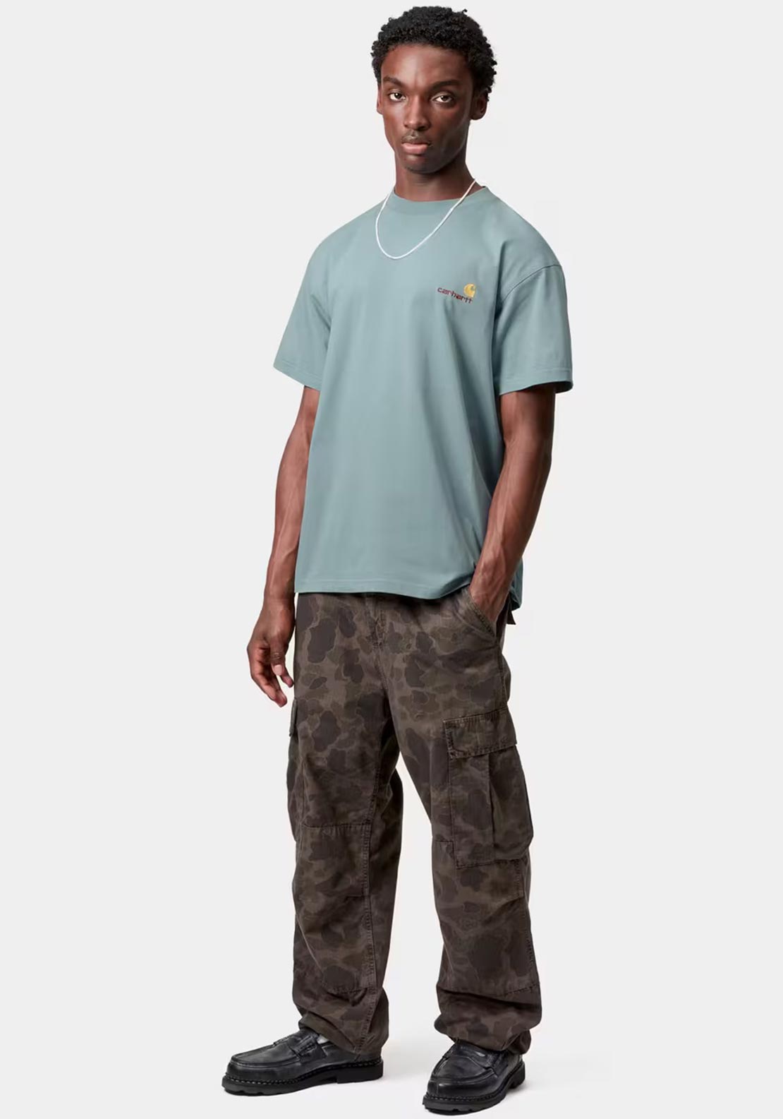 Carhartt WIP American Script T-Shirt, Blue