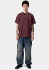 Carhartt WIP American Script T-Shirt, Wine