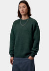 Carhartt WIP Anglistic Speckled Jumper, Dark Green