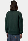 Carhartt WIP Anglistic Speckled Jumper, Dark Green