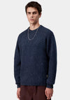Carhartt WIP Anglistic Speckled Jumper, Navy