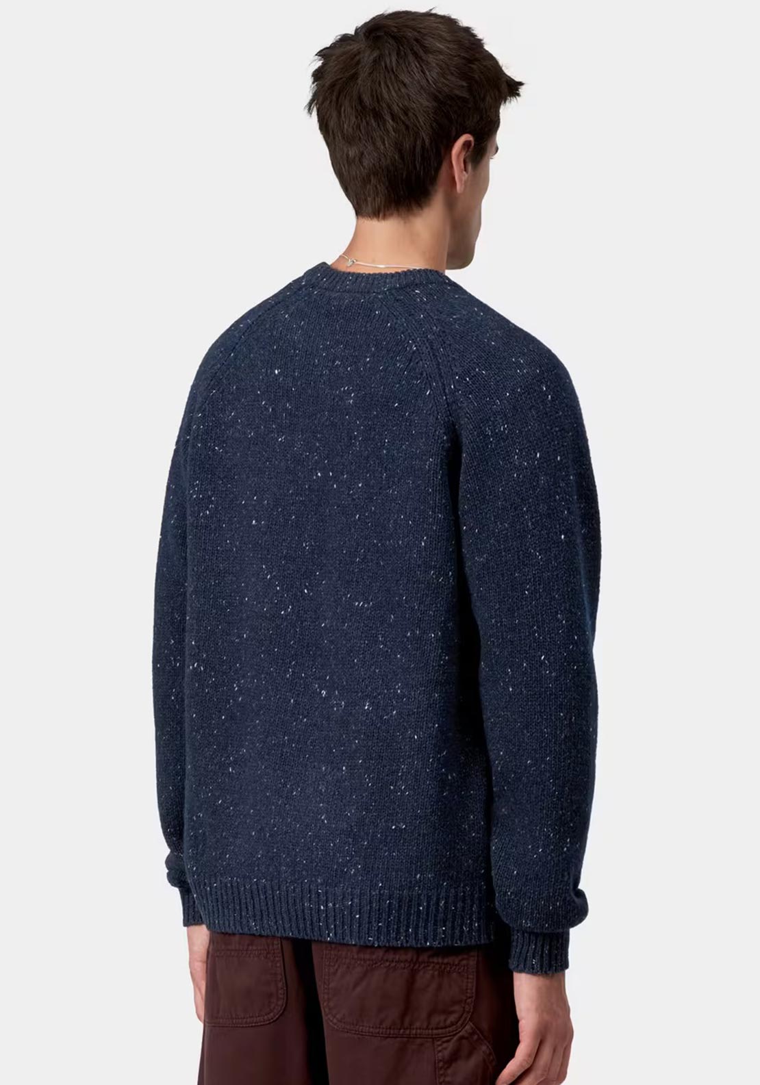 Carhartt WIP Anglistic Speckled Jumper, Navy