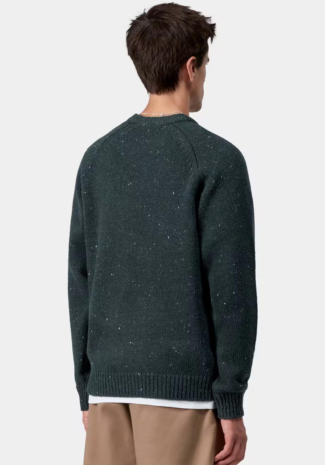 Carhartt WIP Anglistic Speckled Jumper, Teal