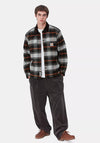 Carhartt WIP Baris Check Overshirt, Grey Heather & Black