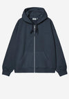 Carhartt WIP Benton Full Zip Hoodie, Carbon Blue
