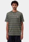 Carhartt WIP Bronson Stripe T-Shirt, Green