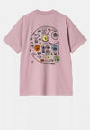 Carhartt WIP Catalogue C Logo T-Shirt, Pink