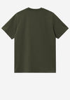 Carhartt WIP Chase Crew Neck T-Shirt, Olive Green
