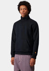 Carhartt WIP Chase Quarter Zip Sweatshirt, Dark Navy