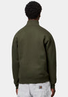 Carhartt WIP Chase Quarter Zip Sweatshirt, Olive Green