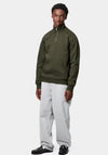 Carhartt WIP Chase Quarter Zip Sweatshirt, Olive Green