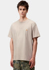 Carhartt WIP Chase Crew Neck T-Shirt, Beige