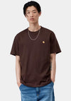 Carhartt WIP Chase Crew Neck T-Shirt, Brown