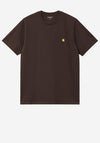 Carhartt WIP Chase Crew Neck T-Shirt, Tobacco Brown