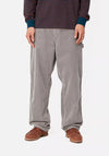Carhartt WIP Corduroy Single Knee Work Trousers, Misty Grey
