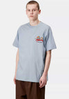 Carhartt WIP Crab Paint T-Shirt, Frosted Blue