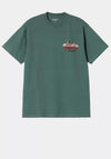 Carhartt WIP Crab Paint T-Shirt, Silver Pine Green