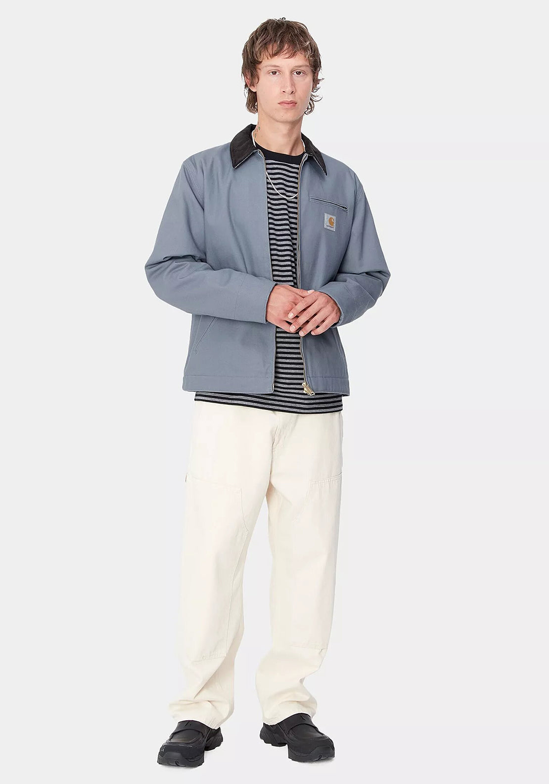 Carhartt WIP Detroit Jacket, Dove Grey - McElhinneys