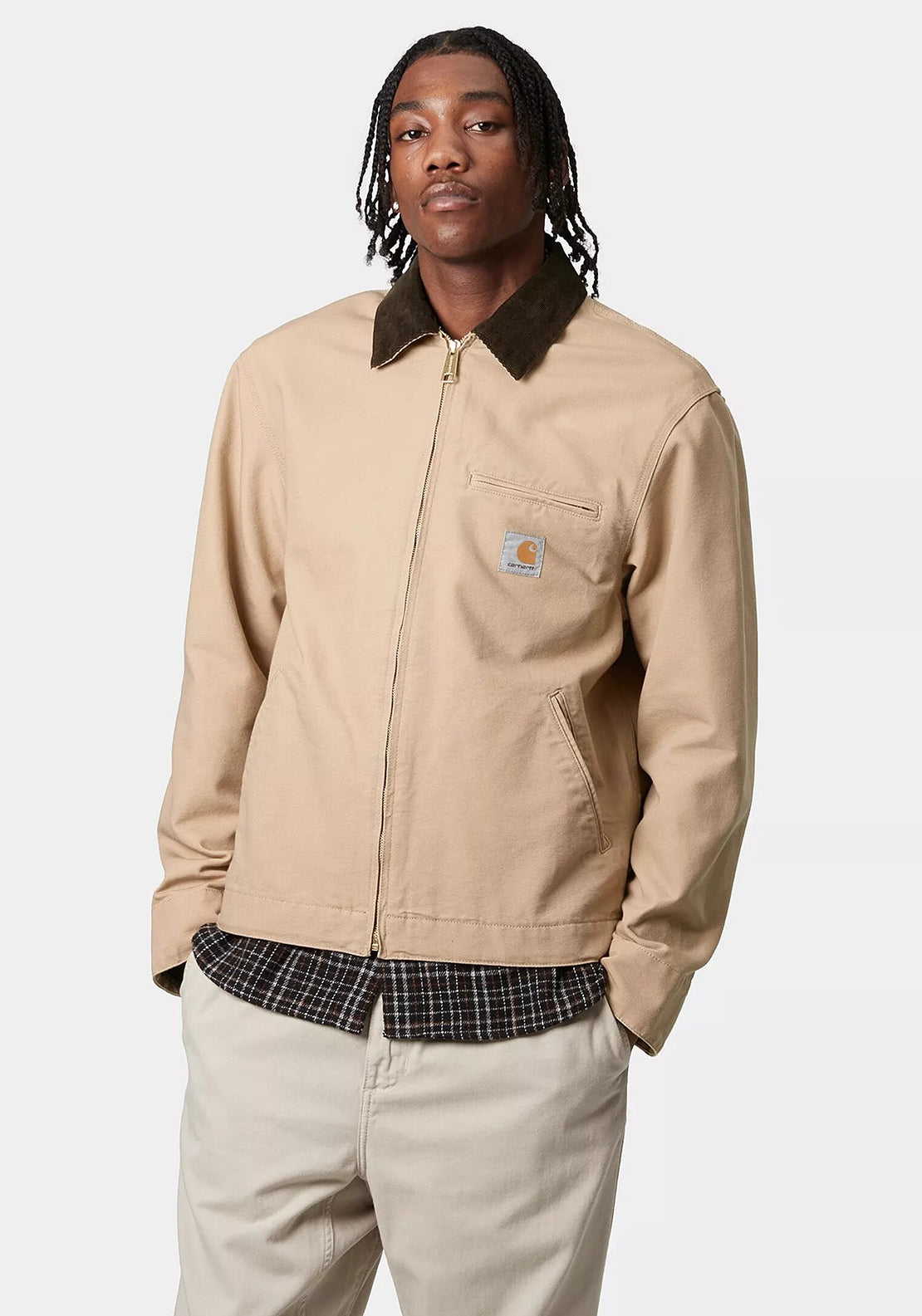 Carhartt WIP Detroit Summer Jacket, Dusty H Brown - McElhinneys