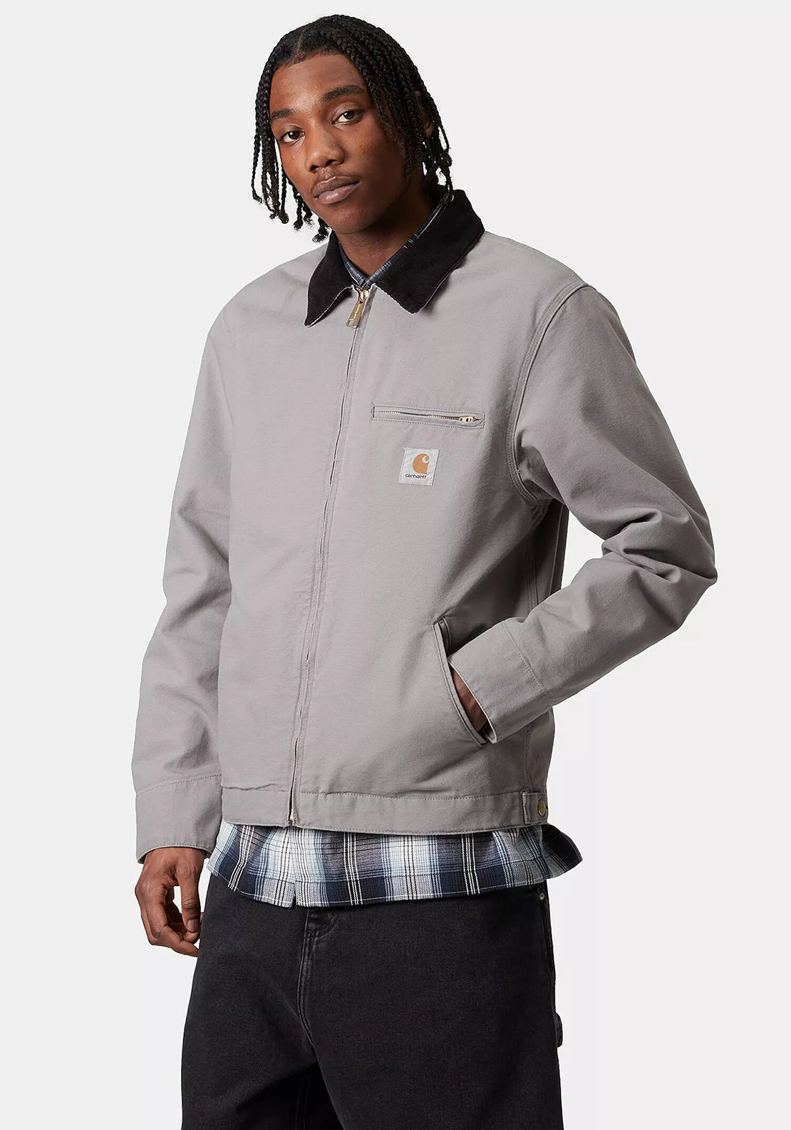 Carhartt WIP Detroit Summer Jacket, Grey - McElhinneys