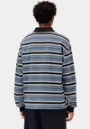 Carhartt WIP Devitt Stripe Rugby Shirt, Ice Blue