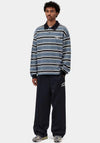 Carhartt WIP Devitt Stripe Rugby Shirt, Ice Blue