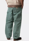 Carhartt WIP Double Knee Work Trousers, Silver Pine Green