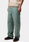 Carhartt WIP Double Knee Work Trousers, Silver Pine Green